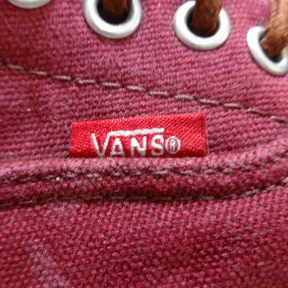 VANS Red Boat Shoes Size 10 - Picture 3 of 16
